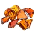 thumbnail image 1 of Uxcell Fire Glass for Fire Pit, 1.18"-1.97" High Luster Reflective Glass Rocks, Brown, 1 of 5