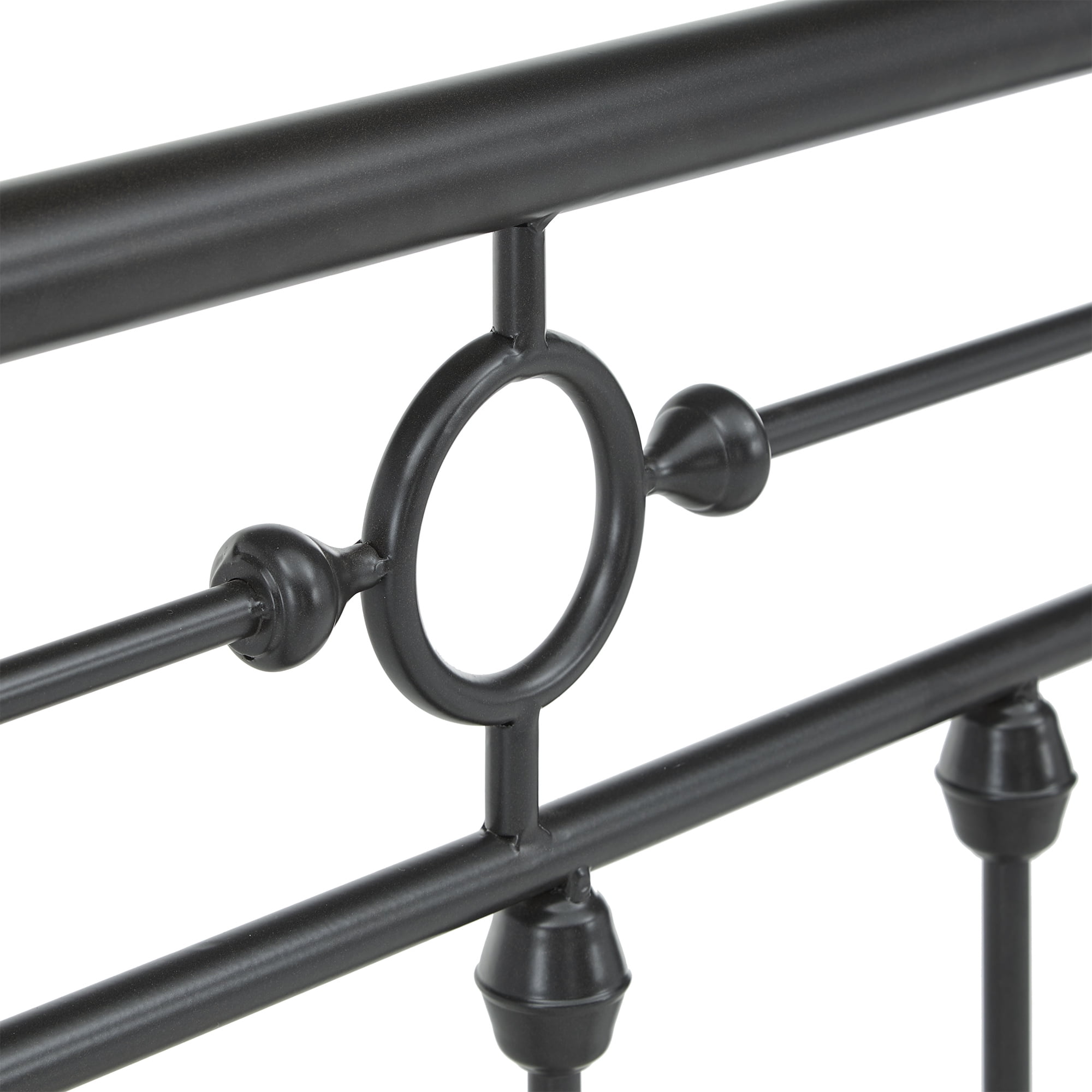 Weston Home Reeve Metal Spindle Platform Bed, Queen, Antique Dark Bronze