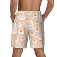 thumbnail image 4 of Balery Geese and Flower Mens Swim Trunks Swim Shorts for Men Quick Dry Inseam Beach Shorts with Compression Liner Pocket-X-Large, 4 of 9