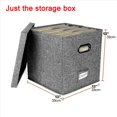 thumbnail image 5 of 2X Caja de Almacenamiento de con Tapa y Asas, Organizador de , Decoración Elegante para el Hogar, Soporte Protector para Álbumes, 5 of 5