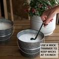 thumbnail image 6 of (2 pack) Mainstays 30oz Outdoor Citronella Candle, Galvanized Gray, 6 of 10