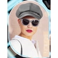 thumbnail image 6 of Minzimin Newsboy Caps for Women 8 Panel PU Leather Apple Cap Vintage Beret Hat Gatsbie Hat for Women Gift, 6 of 6