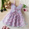thumbnail image 5 of Atogsazn Baby Girl Wedding Dress Toddler Casual Sleeveless Mesh Dresses Birthday Princess Clothes 03-Purple 3-4 Years on Clearance, 5 of 9