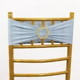 Efavormart 5 Pack Dusty Blue Spandex Chair Sashes with Gold Rhinestone ...