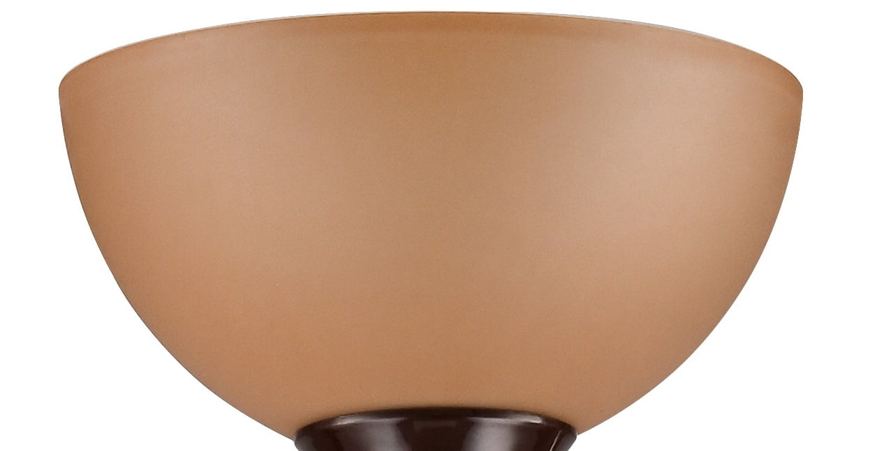 Mainstays 71" Modern Brown Floor Lamp with 3-Way Switch and Plastic Shade