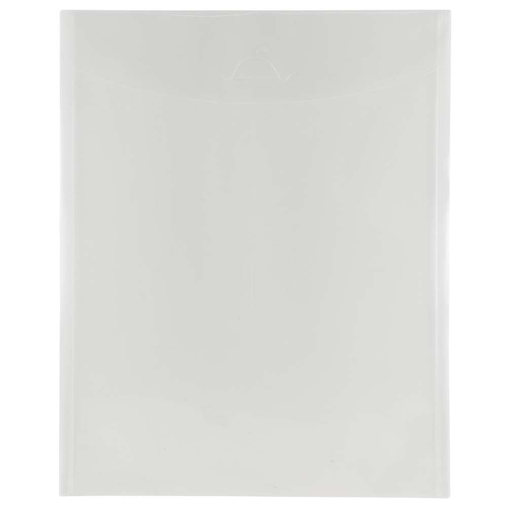 JAM Plastic Tuck Flap Envelopes, 11x14, 12/Pack, Clear, Open End ...