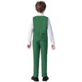 thumbnail image 2 of Wehilion Boys Suit 4PC Baby Suits Wedding Party Vest Suit Set Little Gentleman Waistcoat Prom Tuxedo Dress suit Outerwear Party Vest+Shirt+Tie+Pants Outfits Clothes Set for Kids Green 10, 2 of 5