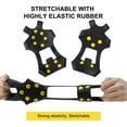 thumbnail image 6 of Htwon Snow Anti Slip Spikes Grips Crampon Cleats Boot Shoes Covers Ice Grippers Studs, 6 of 19