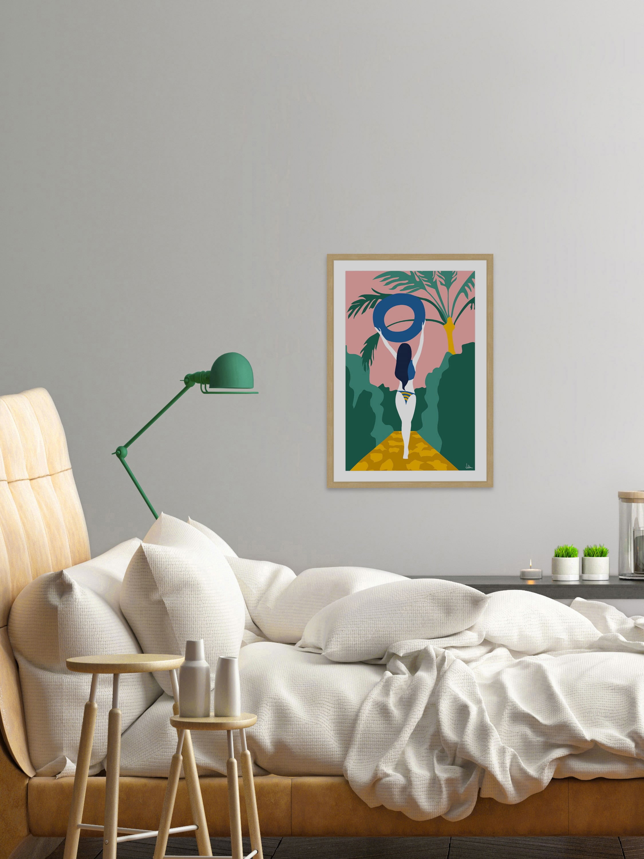 Welcome Summer Framed Painting Print