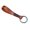 Brown, variant on Kkkded Key Chain Electroplated Rust - resistant Key Chain - Exquisite, Bright Luster, Couple - themed, Faux Cowhide
