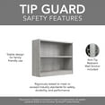 thumbnail image 4 of Universal Small 2 Shelf Bookcase Set in Platinum Gray - Engineered Wood, 4 of 9