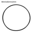 thumbnail image 2 of 20 Pcs Black 66mm x 2mm Rubber Oil Resistant Sealing Ring O-Type Grommets, 2 of 5