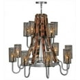 thumbnail image 5 of Meyda Tiffany 147189 Barrel Stave 12 Light 44" Wide Chandelier - Nickel / Natural Wood /, 5 of 5