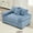 Blue, variant on 1-seater 54.3" Oversized Cloud Modular Couch,Extra-Thick Armrests Good Resilience Cushions Ergonomic Design Premium Soft Corduroy Fabric,Easy Assembly for Living Rooms Study (Camel)
