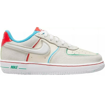 Little Kid's Nike Air Force 1 LV8 2 BP Pale Ivory/Wht-Picante Red (FQ8351 110) - 12.5
