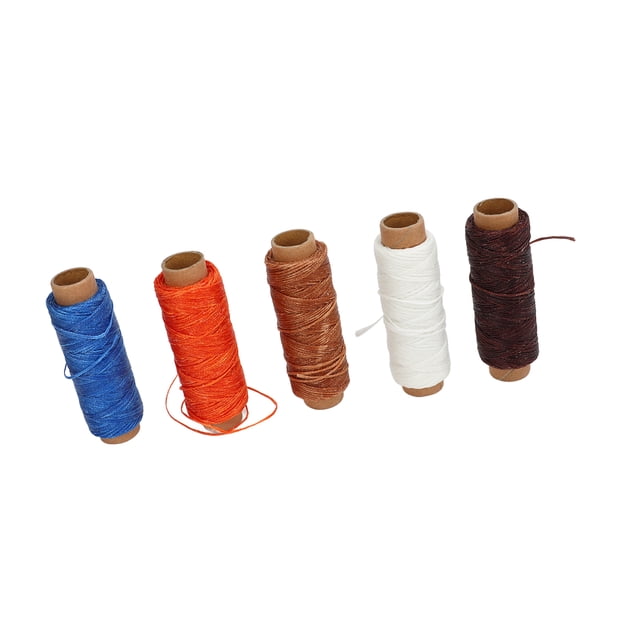 15 colores 55yd hilo encerado hilo de coser de cuero portátil hilo de cera cordón encerado para manualidades de cuero DIY costura de cuero ANGGREK Otros
