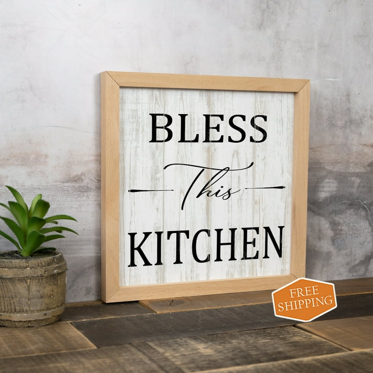 Wooden deals kitchen signs