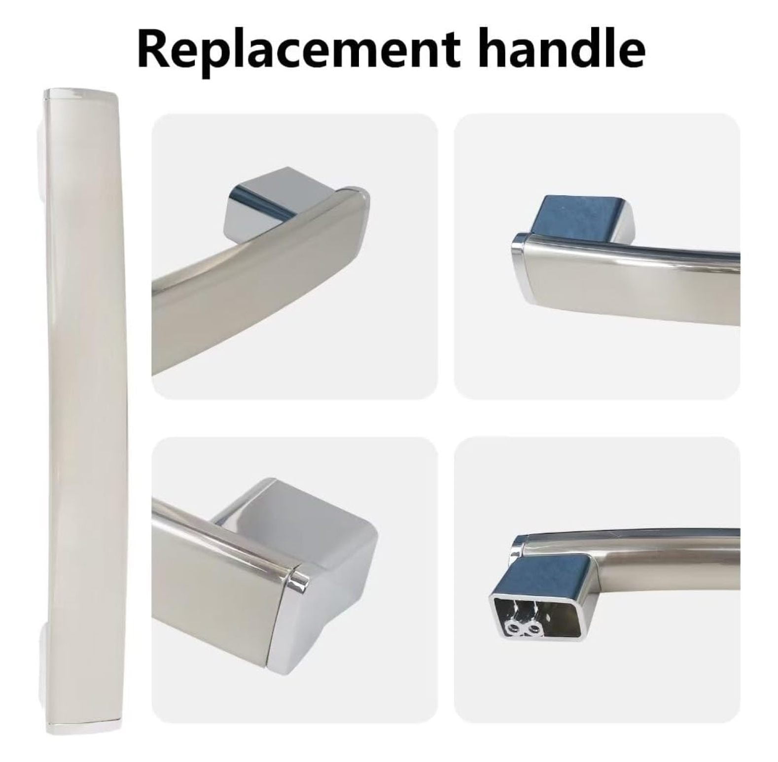 WB15X20402 Microwave Door Handles Compatible with Microwave Oven JVM7195BL1TS, JVM7195EK1ES, JVM7195EK2ES, JVM7195EK3ES, JVM7195FL1DS, JVM7195SK1SS, JVM7195SK2SS