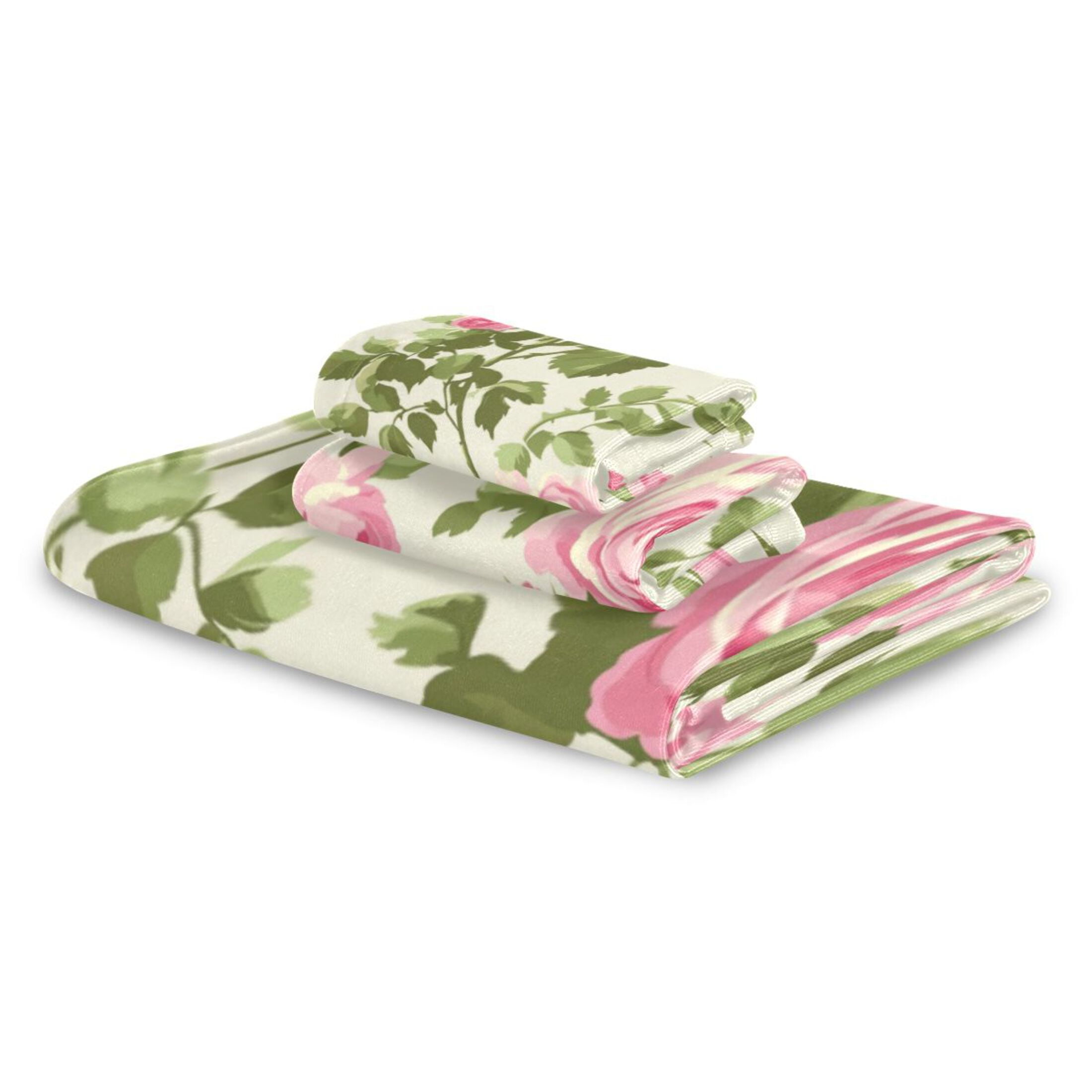 Three-Piece Towel Set Face Towel Towel Set Hand Towel Bath Towel Cotton Bath Towels Bath Towel Sets Hand Bath Towels Pretty Pink Rose