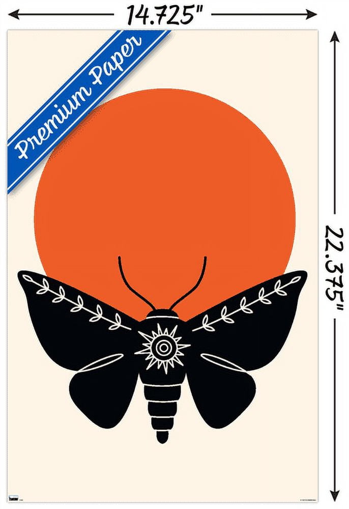 Ink Moth Wall Poster, 14.725" x 22.375"