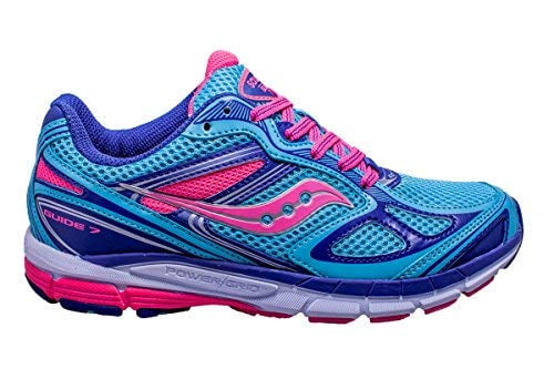 saucony women's guide 7 running shoes bluepink
