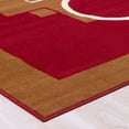 thumbnail image 5 of Allstar Red Area Rug. Contemporary. Abstract. Traditional. Formal. Shapes. Spirals. Circles (5' 2" x 7' 1"), 5 of 7