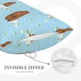Capybaras Flowers Grass Queen Pillow Cases Microfiber Pillowcases
