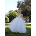 thumbnail image 4 of Ekidsbridal One-Shoulder Sequin Tutu Flower Girl Dress for Wedding Father Daughter Dance Ceremony Gown 182 M, 4 of 4
