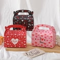 thumbnail image 4 of Colorful Heart Design Valentine Treat Boxes - Portable Cookie Candy Gift Boxes for Anniversary Celebration, Bridal Shower & Kid’s Valentine Party, Festive Favor Supplies, 4 of 9