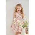thumbnail image 6 of 4T Baby Girls Dress 5T Girls Sleeveless Dress Flower Print Toddler Girls Summer Floral Dress Suspender Dress Pink, 6 of 11