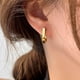 thumbnail image 4 of 2 pares de pendientes pequeños para mujer, pendientes de aro colgantes, joyería de moda para mujer, forma múltiple MFZFUKR BST3004610-4, 4 of 5