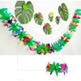 thumbnail image 3 of 2PCS Paper Garland Decorations, Hibiscus Garland Tissue Flower Banner Tropical Paper Flowers Luau Party Decorations, 3 of 5
