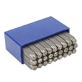 thumbnail image 1 of Steel Metal Stamps Set, Metal Stamps Easy To Storage High Strength 27 Pcs Portable  for Leather 3mm Letters,4mm Letters, 1 of 7