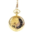 thumbnail image 2 of Large Golden Classical Mechanical Arabic Numbers Pocket Watches Personalized Necklace Chain Watch,for Men Women Unisex, 2 of 5
