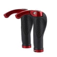 thumbnail image 1 of Soidarity 1 par de cubiertas de goma para manillar de bicicleta de ciclismo de montaña, barra de agarre ergonómica con diseño de bocina Ciclismo rojo Soidarity OD0553-02, 1 of 5