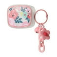 thumbnail image 2 of AirPods Pro Case Floral, Caselix Cute Pink Flower Women Apple Airpods Pro Cover Case Protective Shockproof with Keychain for Apple AirPods Pro Charging Case, 2 of 6