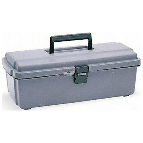 Flambeau Tool Box, Plastic, Gray, 14-1/2 in W x 7-1/2 in D x 5 in H 6744WG