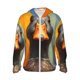thumbnail image 1 of Fotbe Colorful Painted Duck Chaqueta con Protección Solar UPF 50+ para Hombre y Mujer, Camisa con Capucha y Bolsillos-Large, 1 of 7