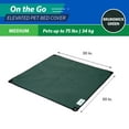 thumbnail image 2 of Coolaroo On the Go Elevated Pet Bed Replacement Cover, Medium, Brunswick Green, 2 of 5