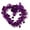 Purple, variant on 6.6 Feet Valentines Metallic Tinsel Twist Hanging Garland with Hearts for Home Mantle Xmas Tree Staircase Railing Holiday Party Indoor Outdoor Decorations
