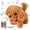 Brown, variant on PayUSD Stuffed Plush Realistic Puppy Toy Walking Lifelike Dog Pets Robot Interactive Electronic Pet Plush Toys Puppy Woof and Moving Animated Nodding Head Gifts for Toddlers 7''