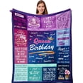 thumbnail image 1 of LHSHID 30th Birthday Gifts for Women Throw Blanket 30th Birthday Gifts for Her 30 Year Old Birthday Gifts for Women 30th Birthday Decorations for Women Gifts for 30th Birthday Woman Blanket 60"x80", 1 of 9