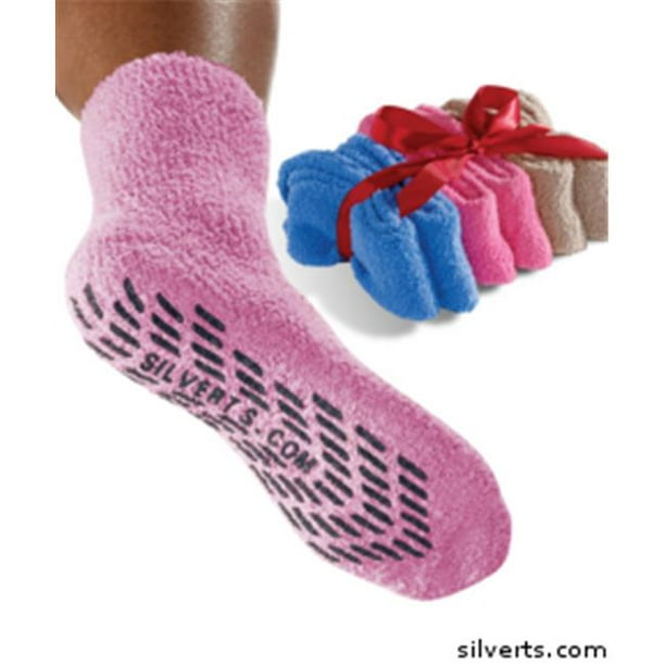 Silverts 191500101 Non Skid - Anti Slip Grip Hospital Socks For Women ...