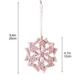 thumbnail image 3 of Hmgxay Christmas Hand-woven Ornament, Festive Snowflake Pendant for Tree Decoration, Unique Christmas Star Wall Hanging, Exquisite Holiday Gift Decoration(Pink), 3 of 6