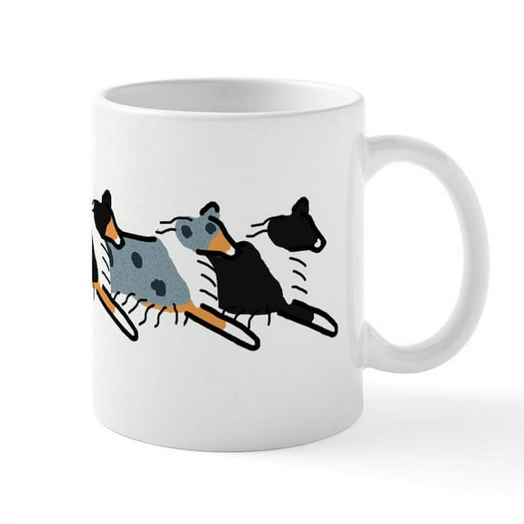 CafePress - Group O' Shelties Mug - 11 oz Ceramic Mug - Novelty Coffee Tea Cup