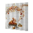 thumbnail image 2 of Bobasndm Shower Curtain Maple Leaves Pumpkin Autumn Fall Flowers Shower Curtain for Thanksgiving Harvest Thanksgiving 70"W x 70"H, 2 of 9