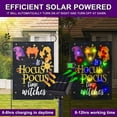 thumbnail image 3 of Halloween Garden Flag with Solar LED Lights, 12x18in Double Sided Halloween Flag, Garden Flag for Solar Halloween Decorations Outdoor, 3 of 5