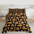 thumbnail image 2 of Homewish Black Cartoon Capibara Bedding Comforter Set, Fast Food Hamburger Twin Comforter Sets, Teens Kids Boys Girls Reversible Bedding Set, Microfiber Bedroom Decor, 2 Pieces, 2 of 8