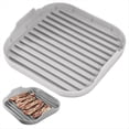 thumbnail image 2 of Bandeja de Silicona para Tocino en Microondas Máquina para Tocino en Microondas Bandeja de Silicona para Tocino en Microondas de Alimenticio Gris, 2 of 6