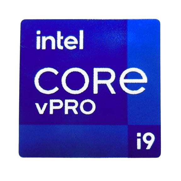 Intel Core i9 vPRO Sticker 18 x 18mm / 11/16" x 11/16" [1096]